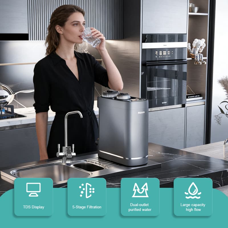 A10S 600/800GPD Direct Drinking Reverse Osmosis System Water Purifier - Image 2