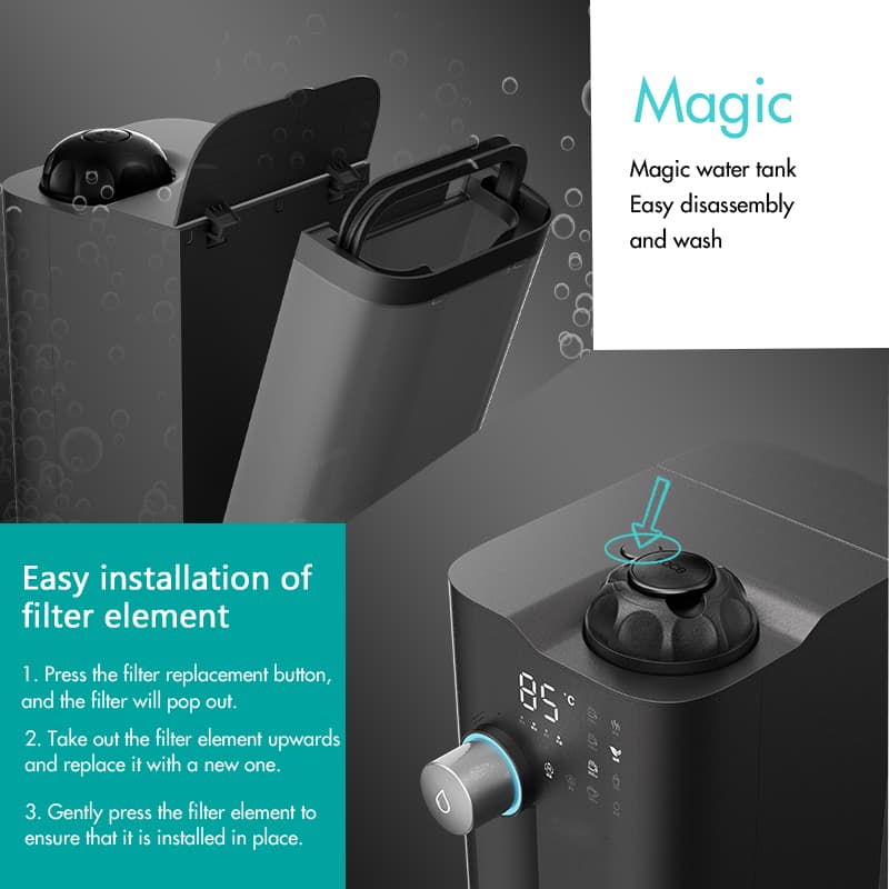 C9pro Electric Smart Hydrogen Rich RO Desktop Water Dispenser For Home - Image 4
