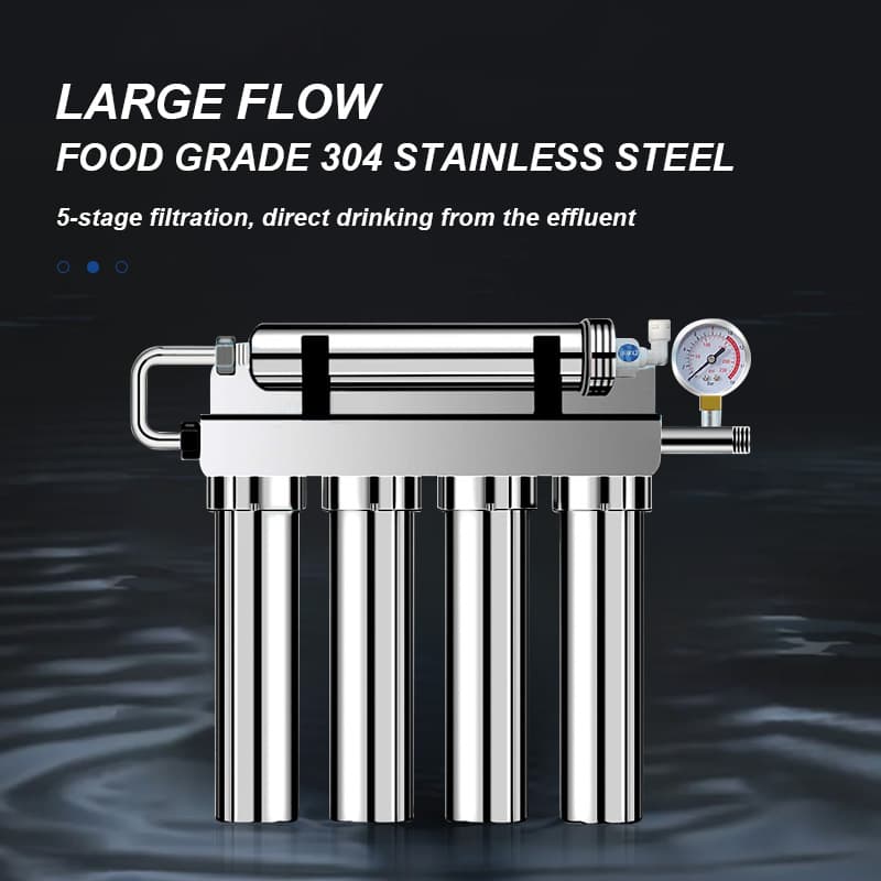 U6 Stainless Steel 5 Stages Tankless Water Filtration System Purifier - Image 3
