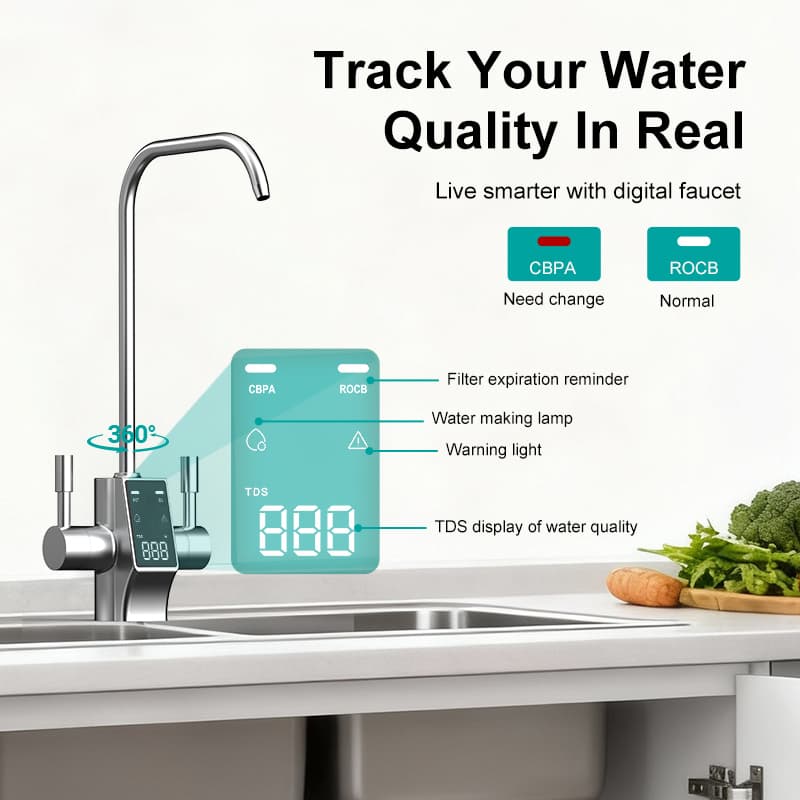 A10 600/800G Hydrogen Under Sink Alkaline RO System Water Purifier - Image 4